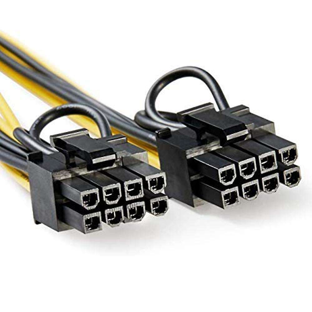 6pcs 8 Pin Pci-e to 2 Pci-e 8 Pin (6 Pin + 2 Pin) Power Cable