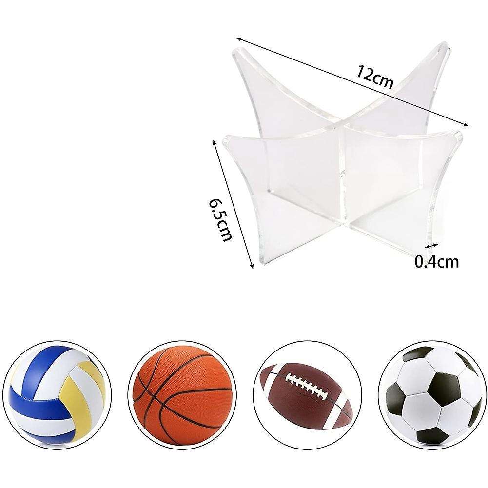 Acrylic Display Stands Football for Balls Display Case Transparent