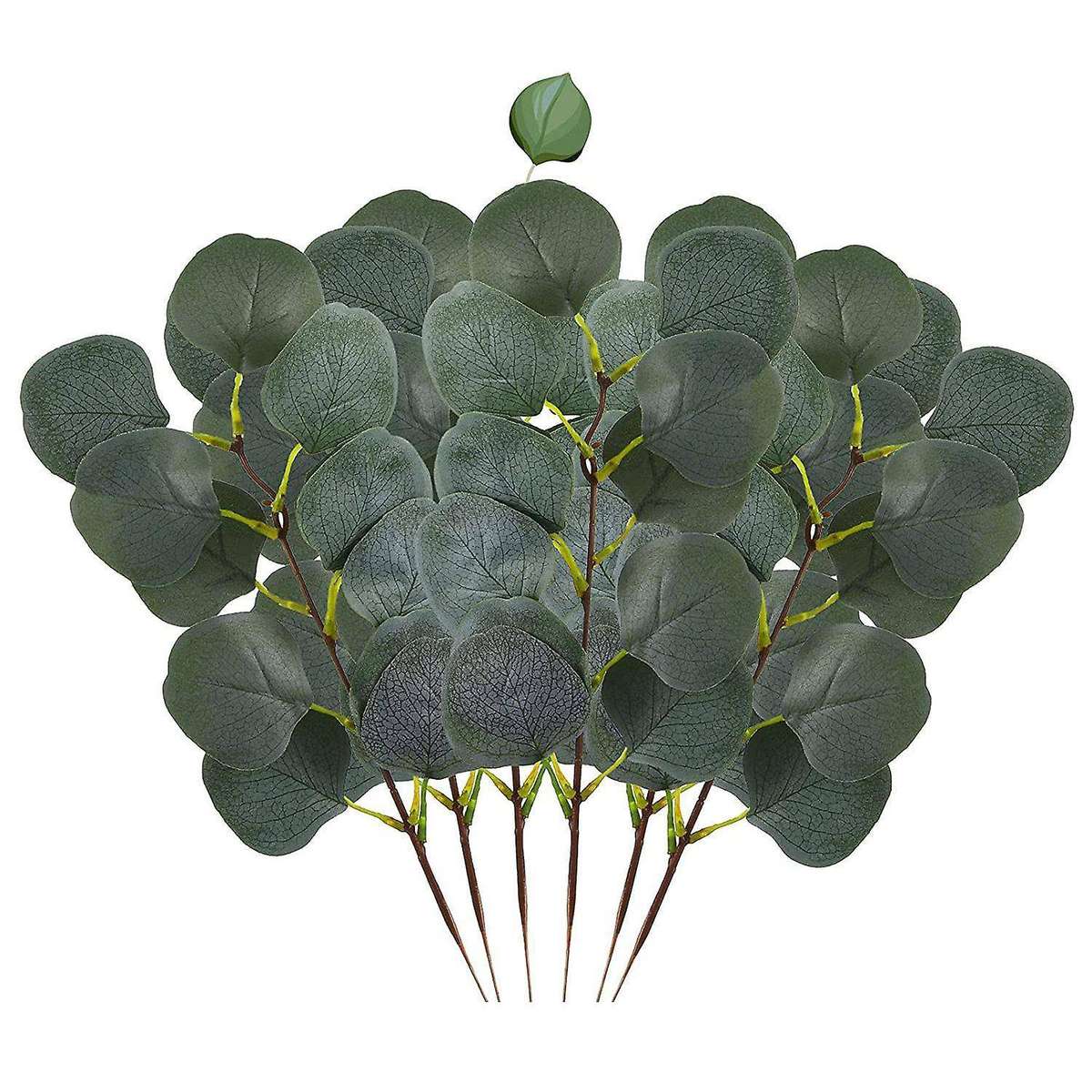 10 Pcs Fake Eucalyptus Leaves Stems Artificial Leaves for Home Decor