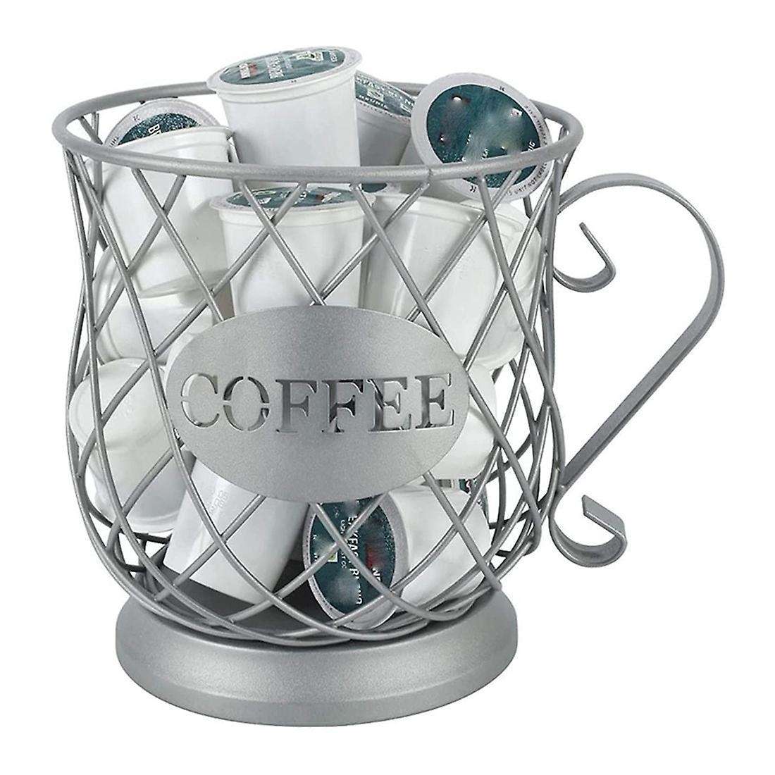 K Cup Coffee Capsule Storage Rack Coffee Capsule Rack Silver