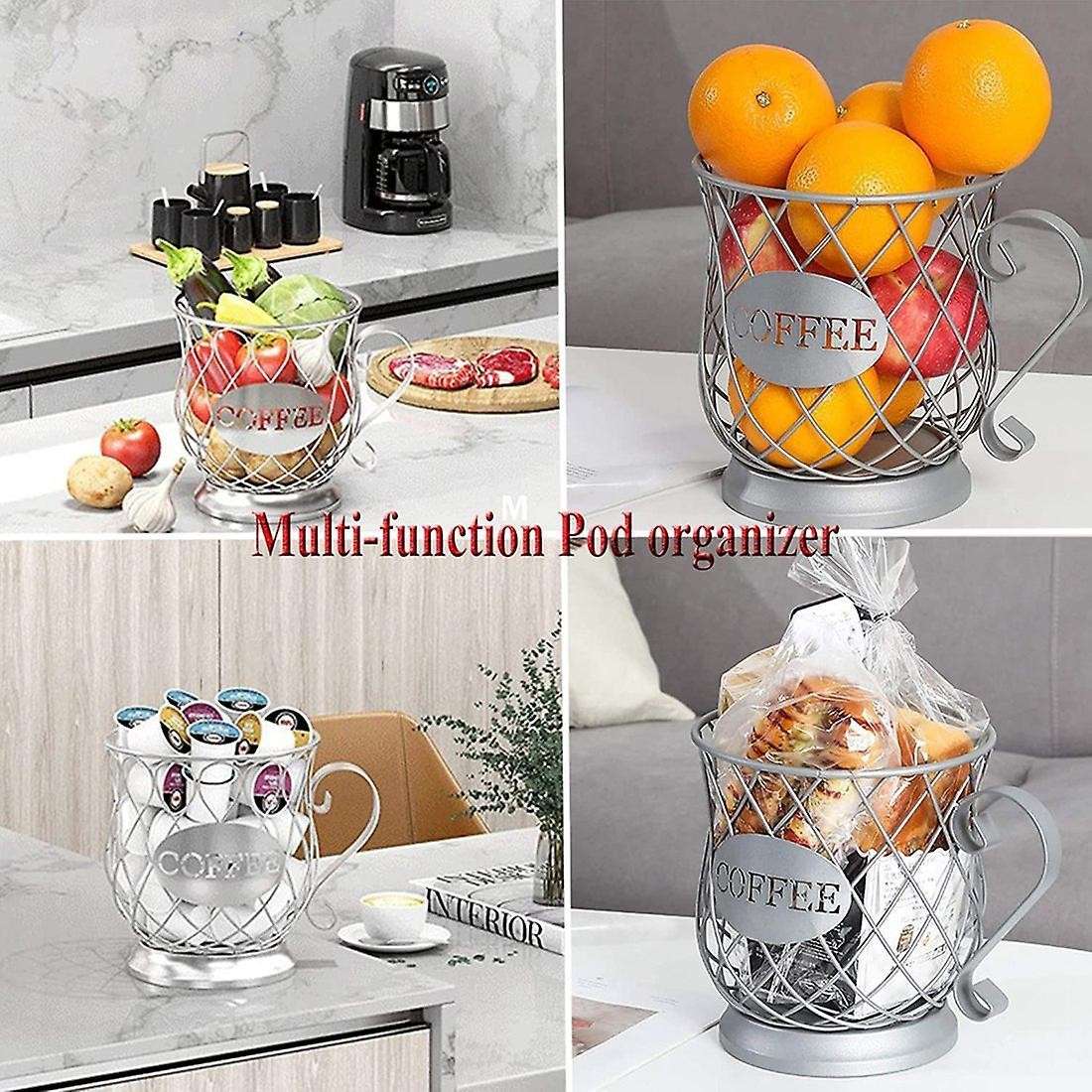 K Cup Coffee Capsule Storage Rack Coffee Capsule Rack Silver