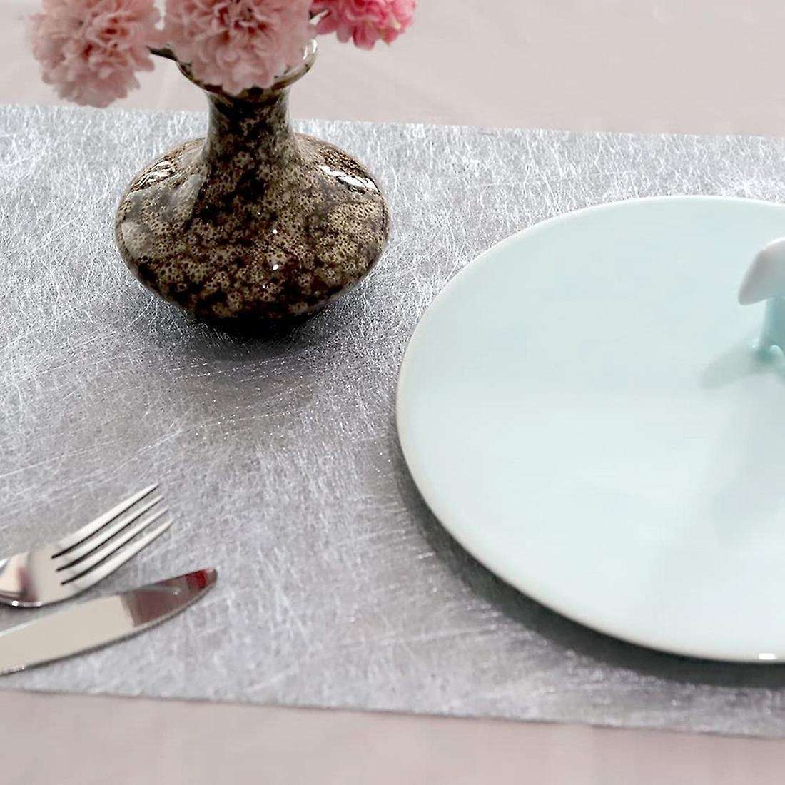 Silver Table Runner Non-woven Fabric for Table Decoration Wrapping