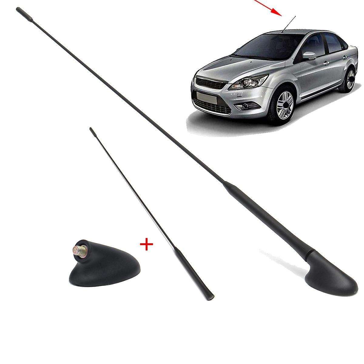 Am/fm Car Radio Roof Antenna Aerials Mast + Base Kit for Ford Focus