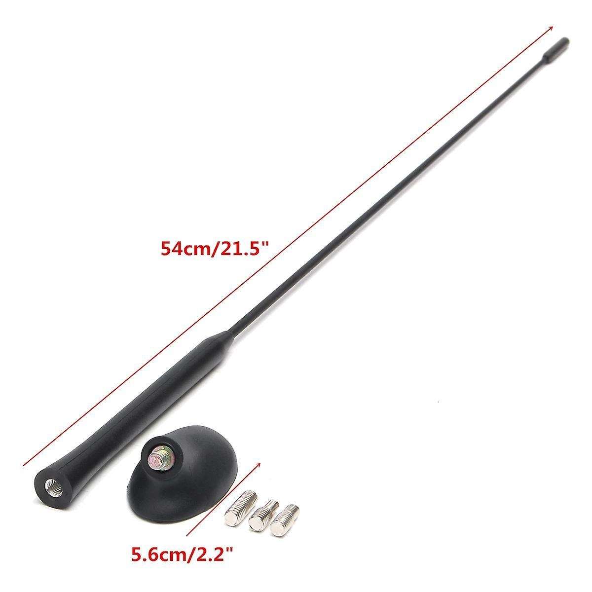 Am/fm Car Radio Roof Antenna Aerials Mast + Base Kit for Ford Focus