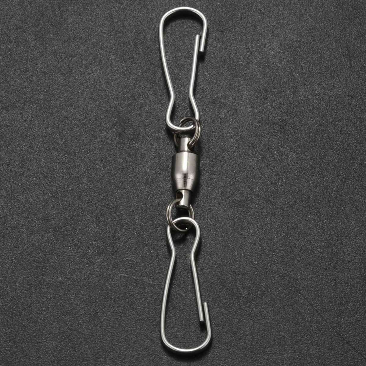 12 Pack Spinning Double Clip Swivel Hooks for Wind Spinners, Hanging