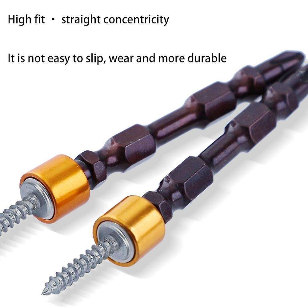 Magnetic Ring Double Cross Head Screwdriver Bit Drill Socket Adapter