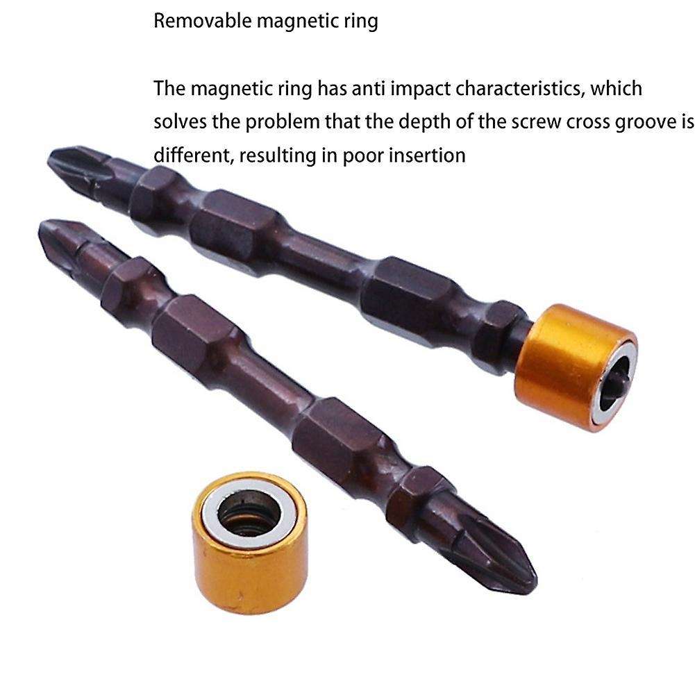 Magnetic Ring Double Cross Head Screwdriver Bit Drill Socket Adapter