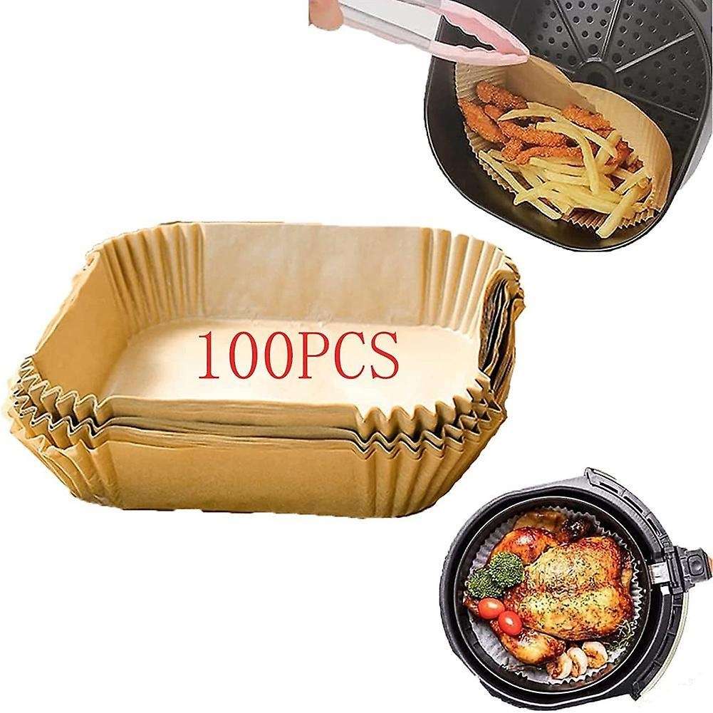 100pcs Air Fryer Paper Liner, Non-stick Disposable Air Fryer Liners