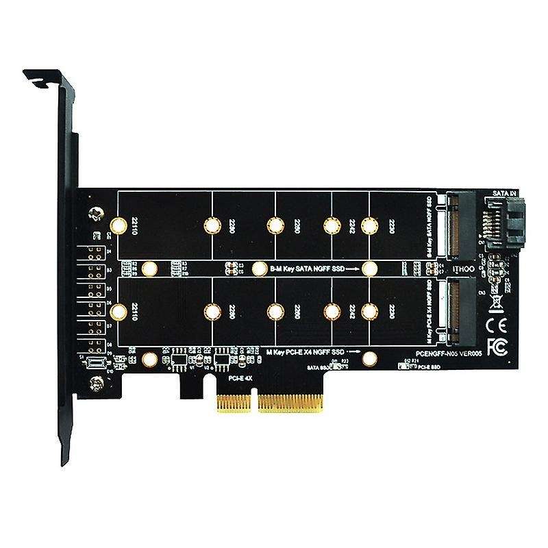 M.2 Nvme Ssd Ngff to Pcie X4 Adapter Card M Key-b Dual Interface
