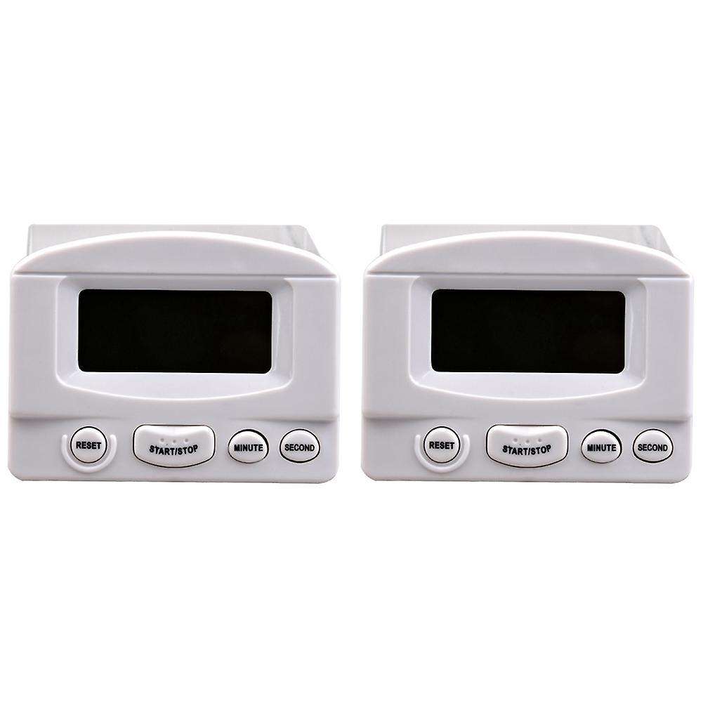 2x Mini Lcd Home Kitchen Cooking Count Down Digital Timer