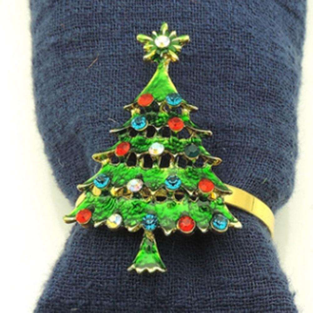 8pcs Metal Bow Flower Wreath Mouth Ring Napkin Ring Table Supplies,c