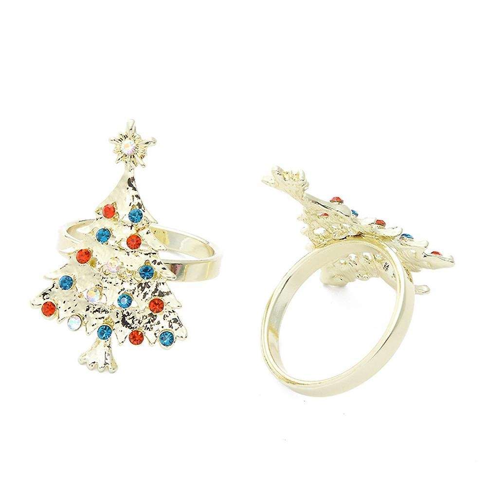 8pcs Metal Bow Flower Wreath Mouth Ring Napkin Ring Table Supplies,c