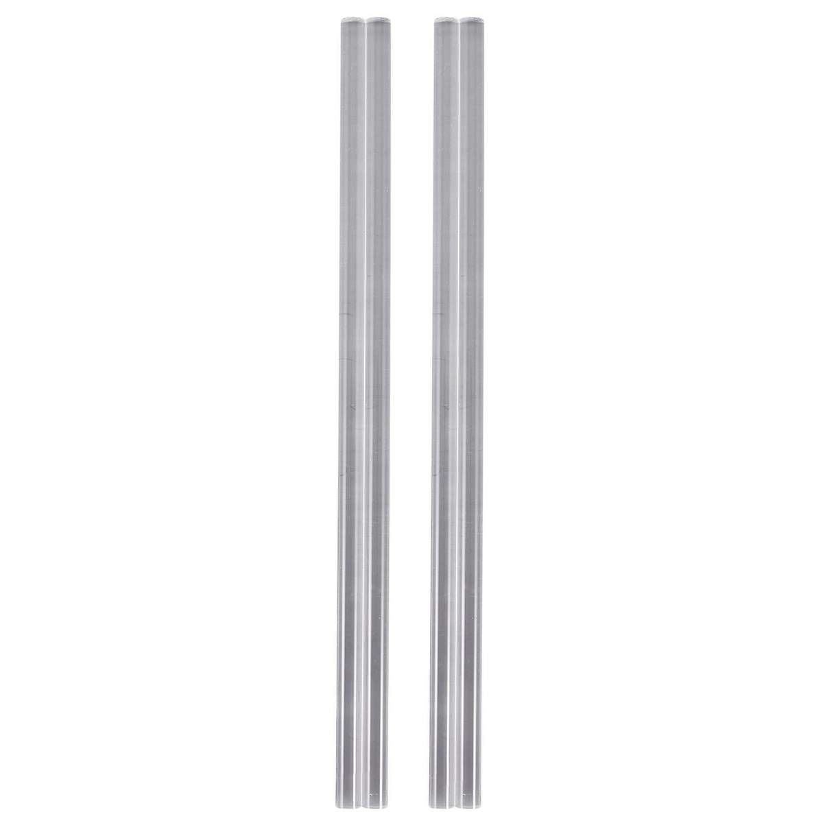4pcs 10mm Clear Round Perspex Acrylic Pmma Extruded Rod 12inch Length