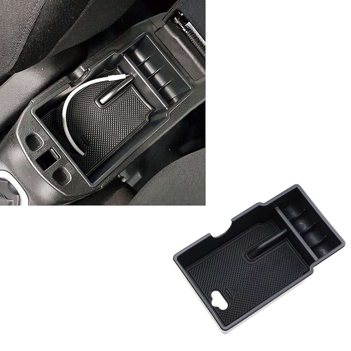 For Fiat 500x 2014- 2020 Car Styling Center Armrest Storage Box