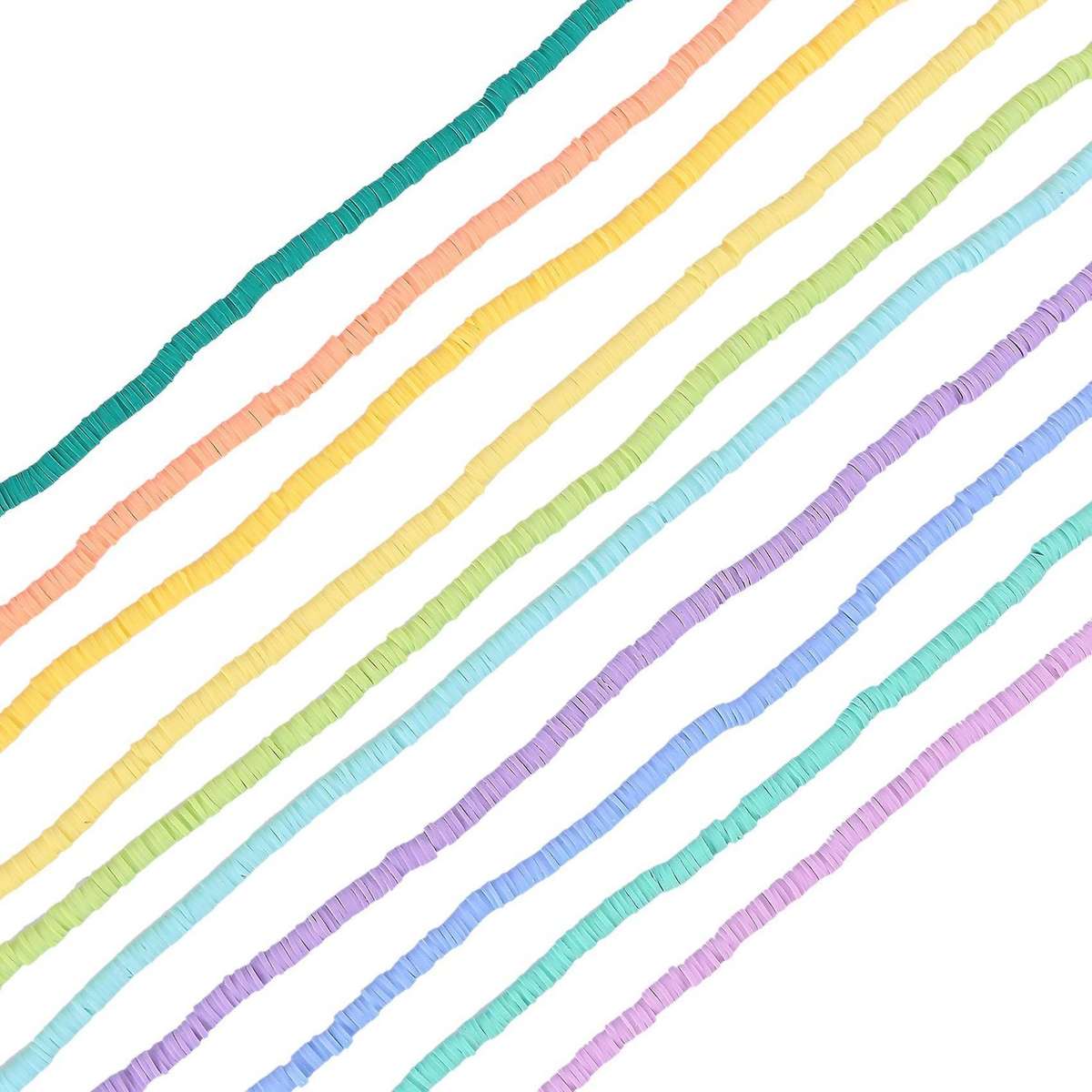 Polymer Gasket 6mm Disc Flat Bead for Surfer Necklace Bracelet Making