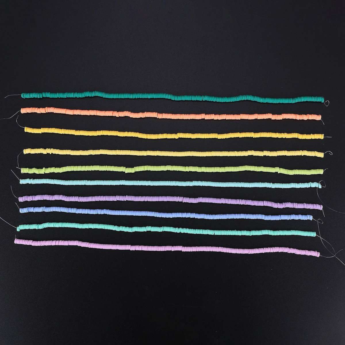 Polymer Gasket 6mm Disc Flat Bead for Surfer Necklace Bracelet Making