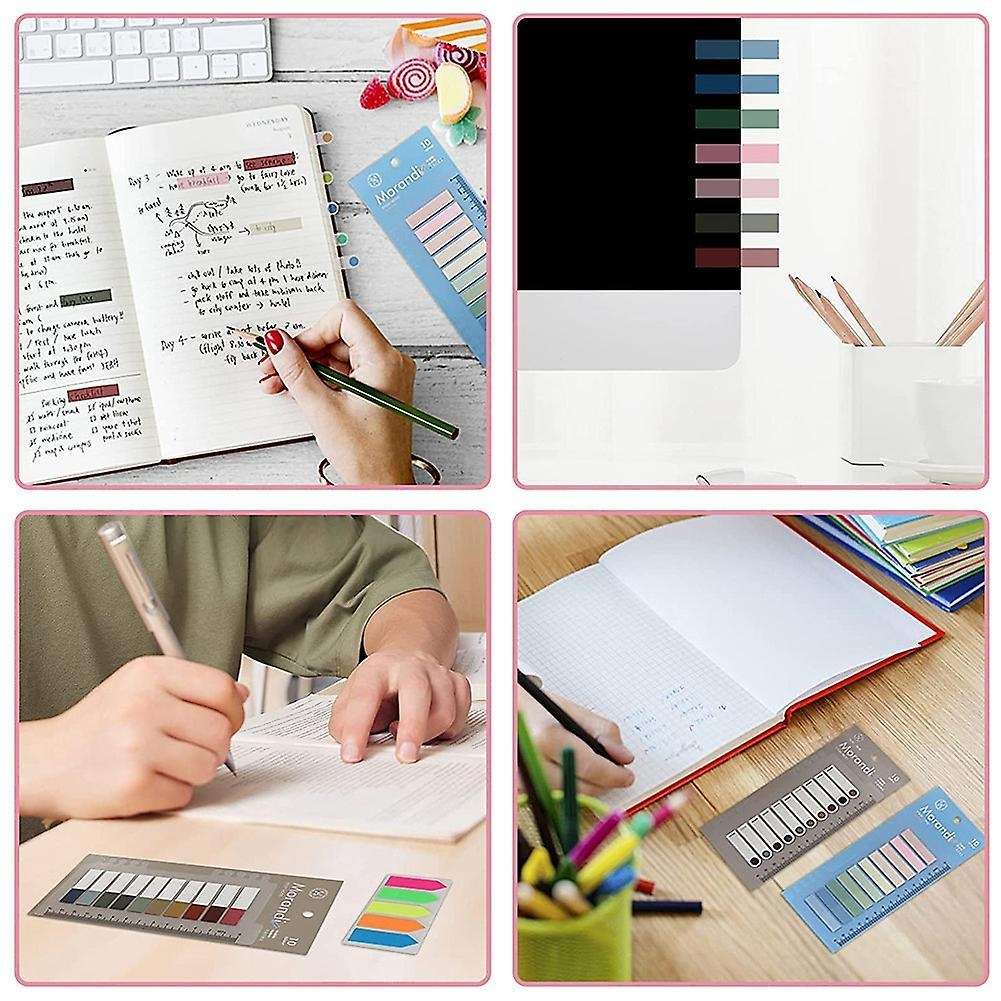 1400 Pcs Sticky Index Label Signs, Page Marker Sticker Translucent