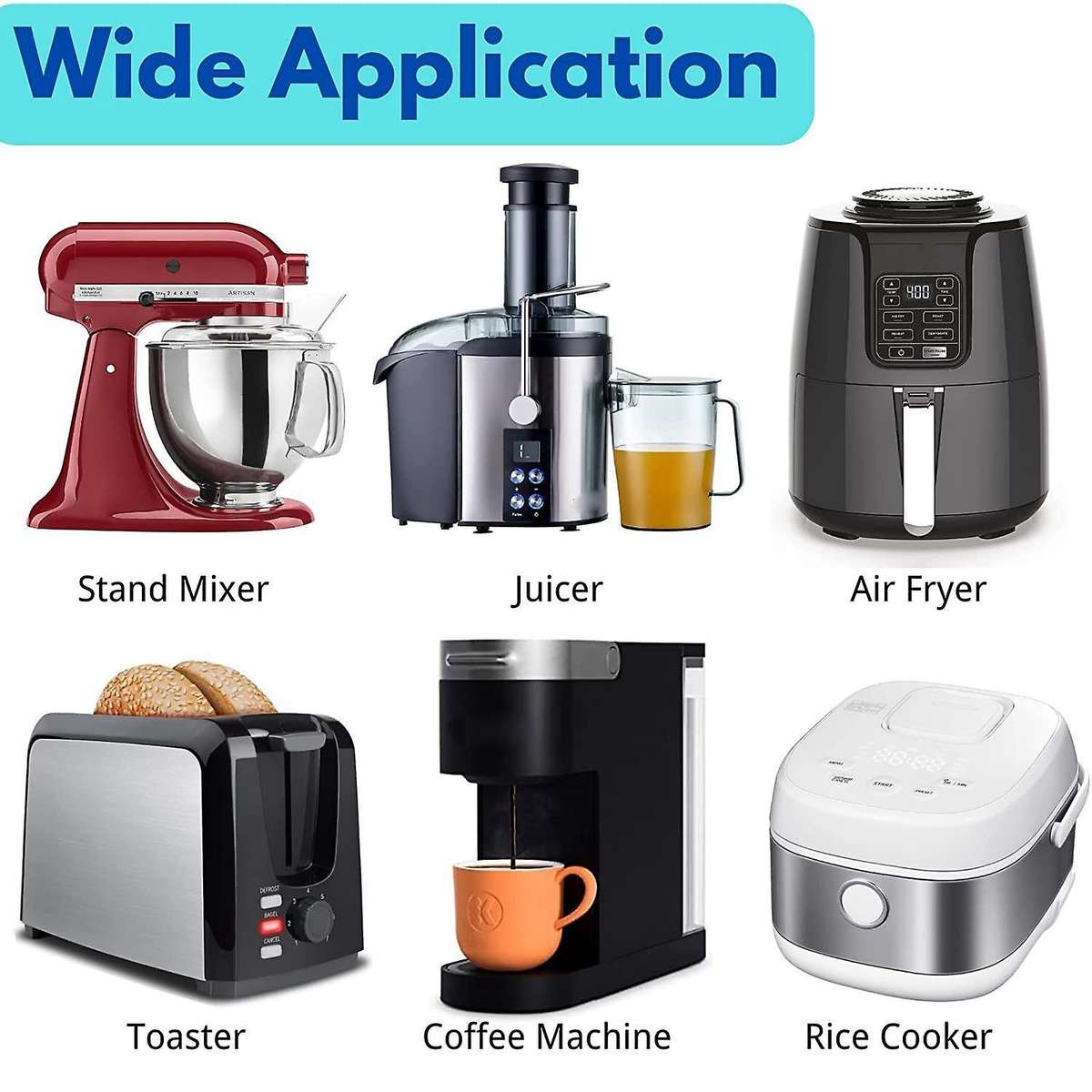 3pack Cord Organizer for Appliances for Mixer and Kitchen Accessories