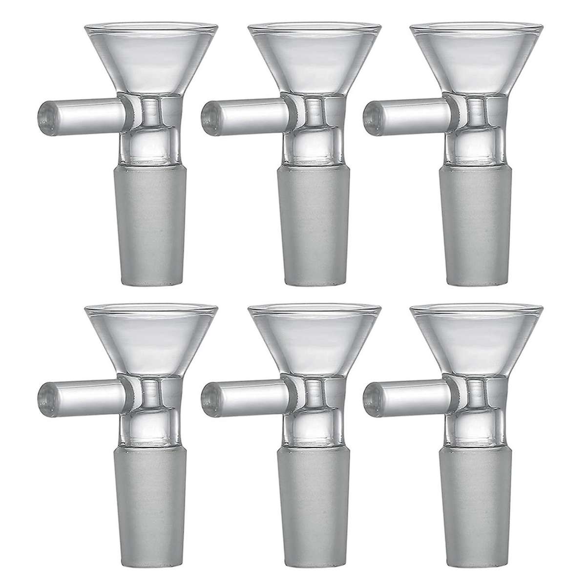 3 Pieces Of Glass Funnel 14 Mm Glass Funnel Adapter Manual Clear