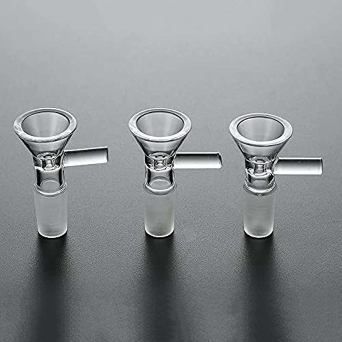 3 Pieces Of Glass Funnel 14 Mm Glass Funnel Adapter Manual Clear