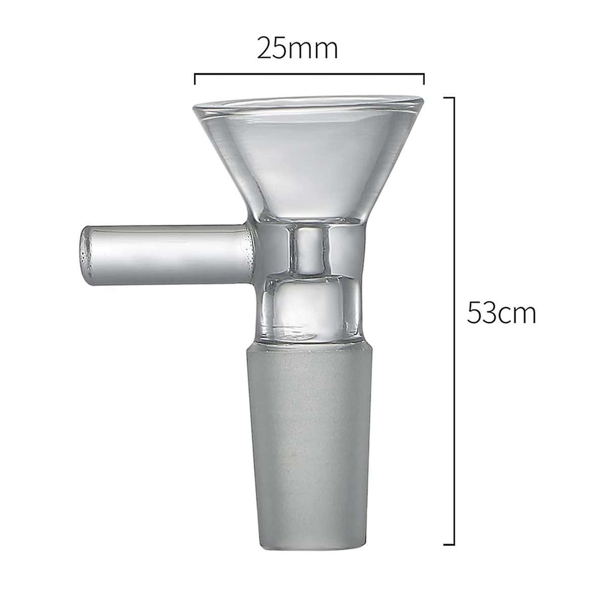 3 Pieces Of Glass Funnel 14 Mm Glass Funnel Adapter Manual Clear