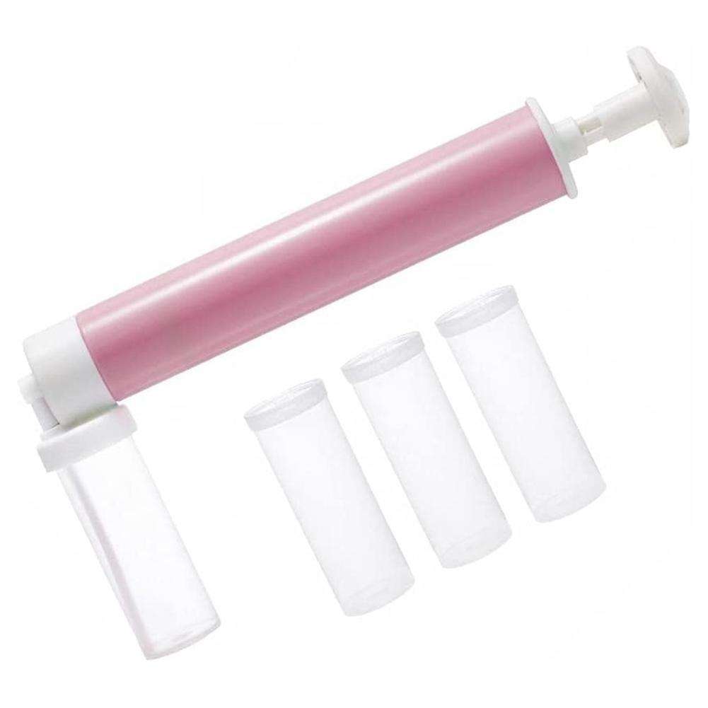 Manual Airbrush Cake Airbrush Pump Coloring Duster ,pink