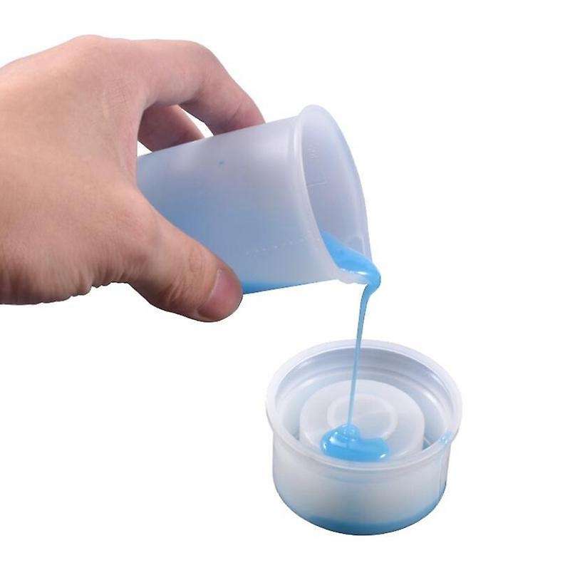 Silicone Measuring Cups, 6 Pcs 250ml/100ml for Epoxy Resin