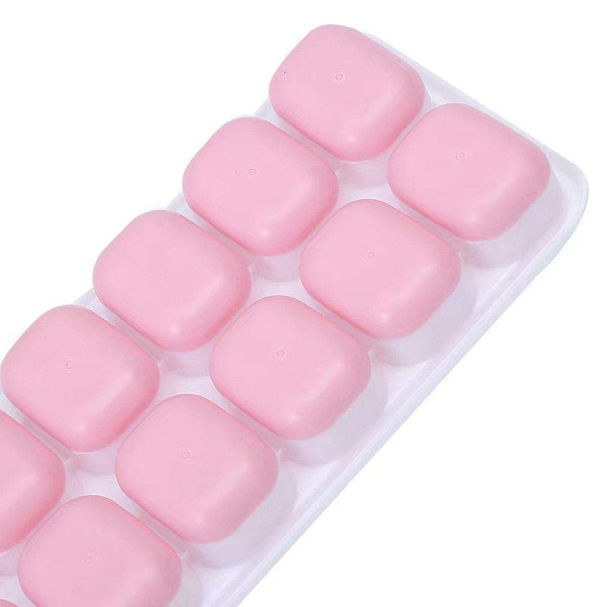 4 Pieces Of Easy-to-release Silicone and Flexible 14 Ice-cube-tray