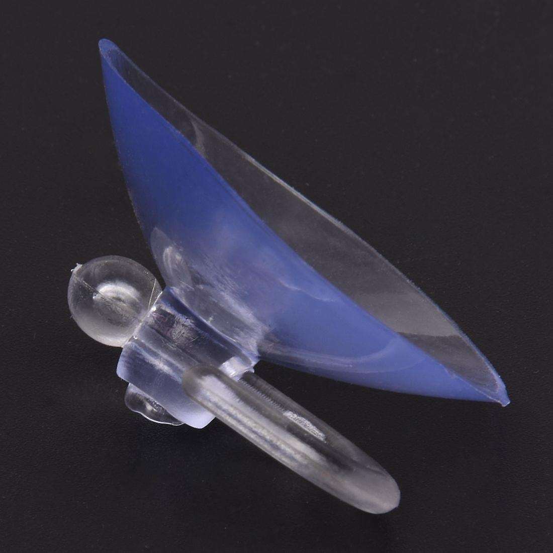 Pvc Plastic Suction Cup Hook 40mm 12 Pcs Clear Blue
