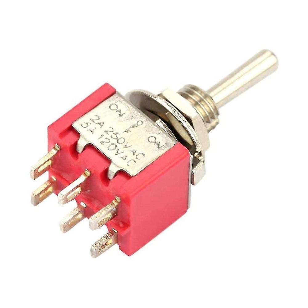 10 Pieces Of Toggle Switch On-off-on 3 Position Toggle Switch Dpdt