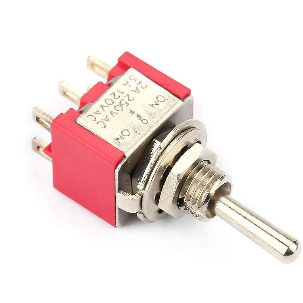 10 Pieces Of Toggle Switch On-off-on 3 Position Toggle Switch Dpdt