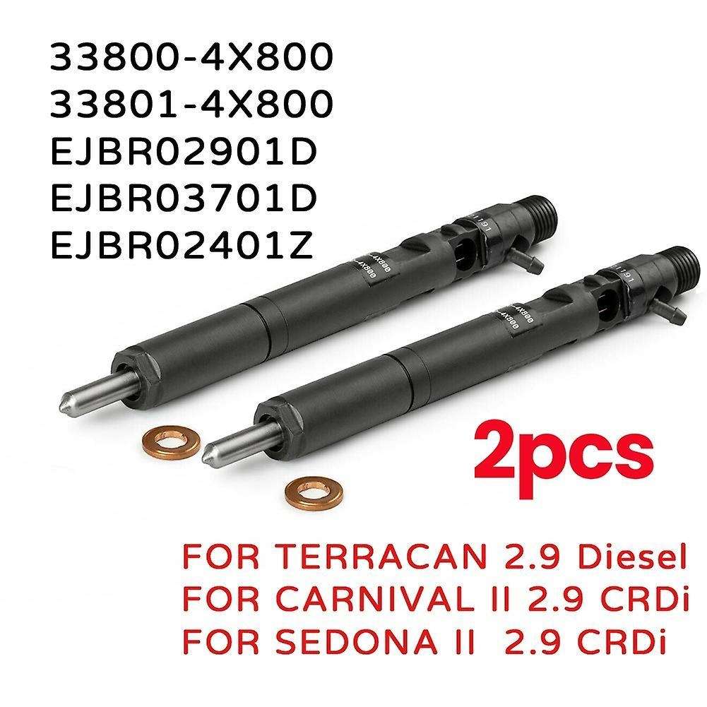 2pcs New Delphi Crdi -diesel Fuel Injector Ejbr02901d