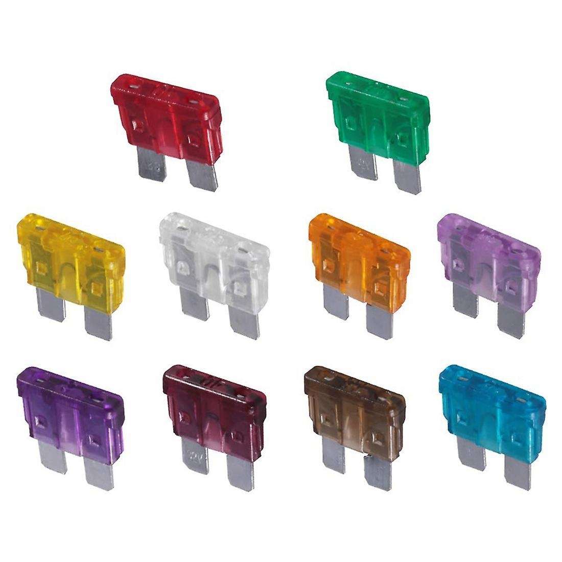 100pcs Car Truck Standard Fuse(2a 3a 5a 7.5a 10a 15a 20a 25a 30a 35a)