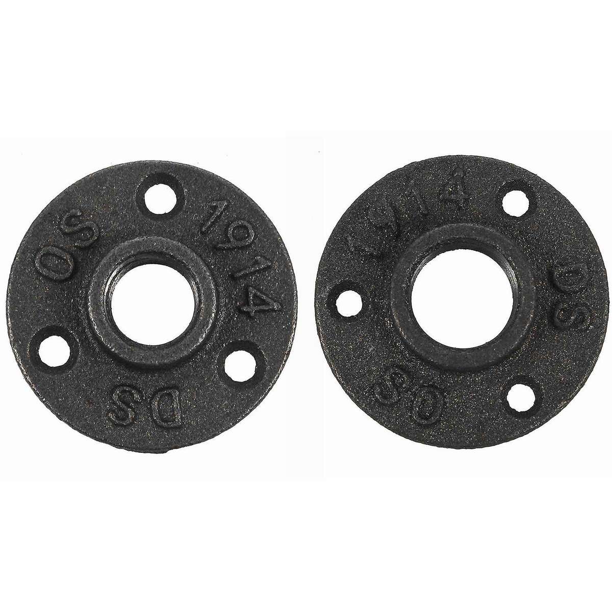 1/2 Inch Black Cast Iron Pipe Fittings Floor Flange Bsp Threaded