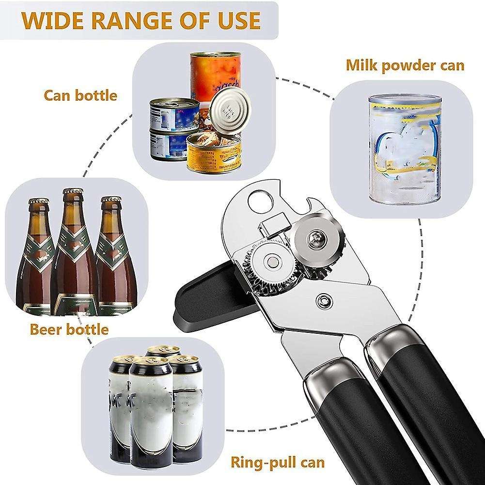Kitchen Can Opener 3-in-1 Tin Beer Jar Bottle Opener Hand Grip