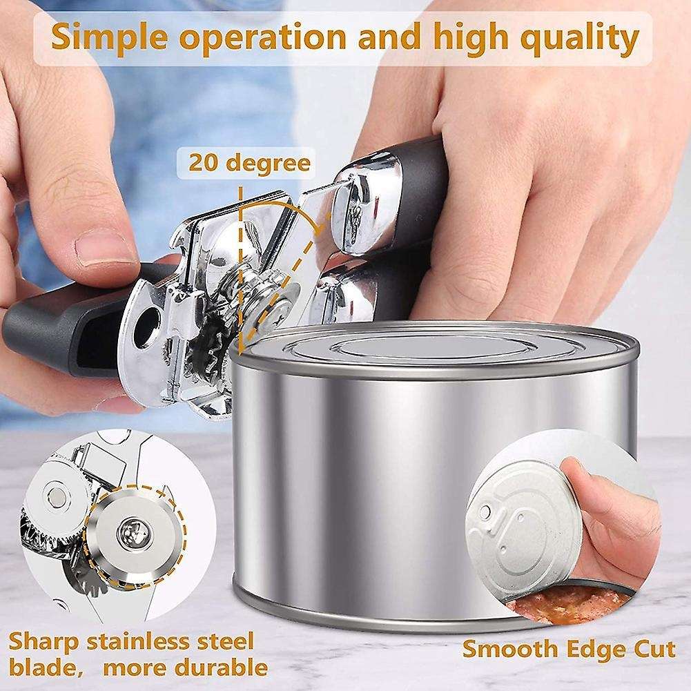 Kitchen Can Opener 3-in-1 Tin Beer Jar Bottle Opener Hand Grip