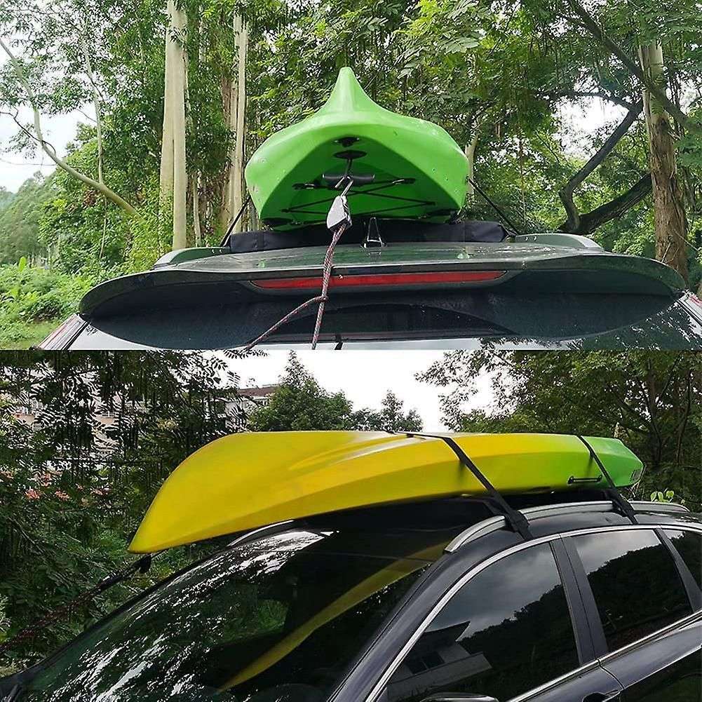 1/8 Inch Ratchet Tie Down Ropes for Kayak and Canoe Bow and Stern Tie