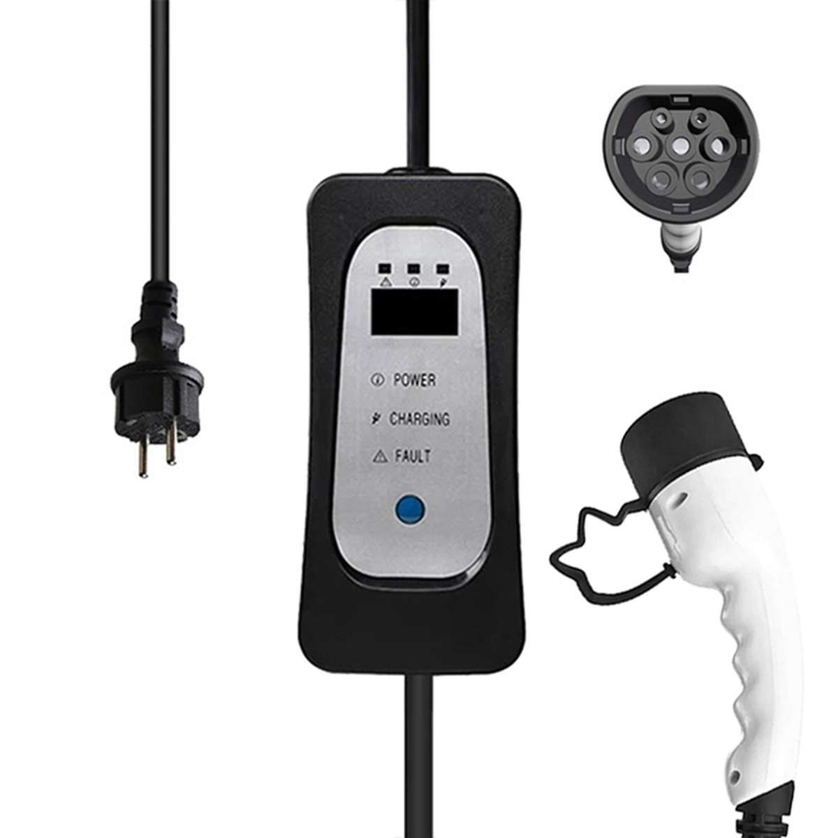 Sae Iec62196 Type 2 Evse Charger Cable 16a Compatible All Ev Cars