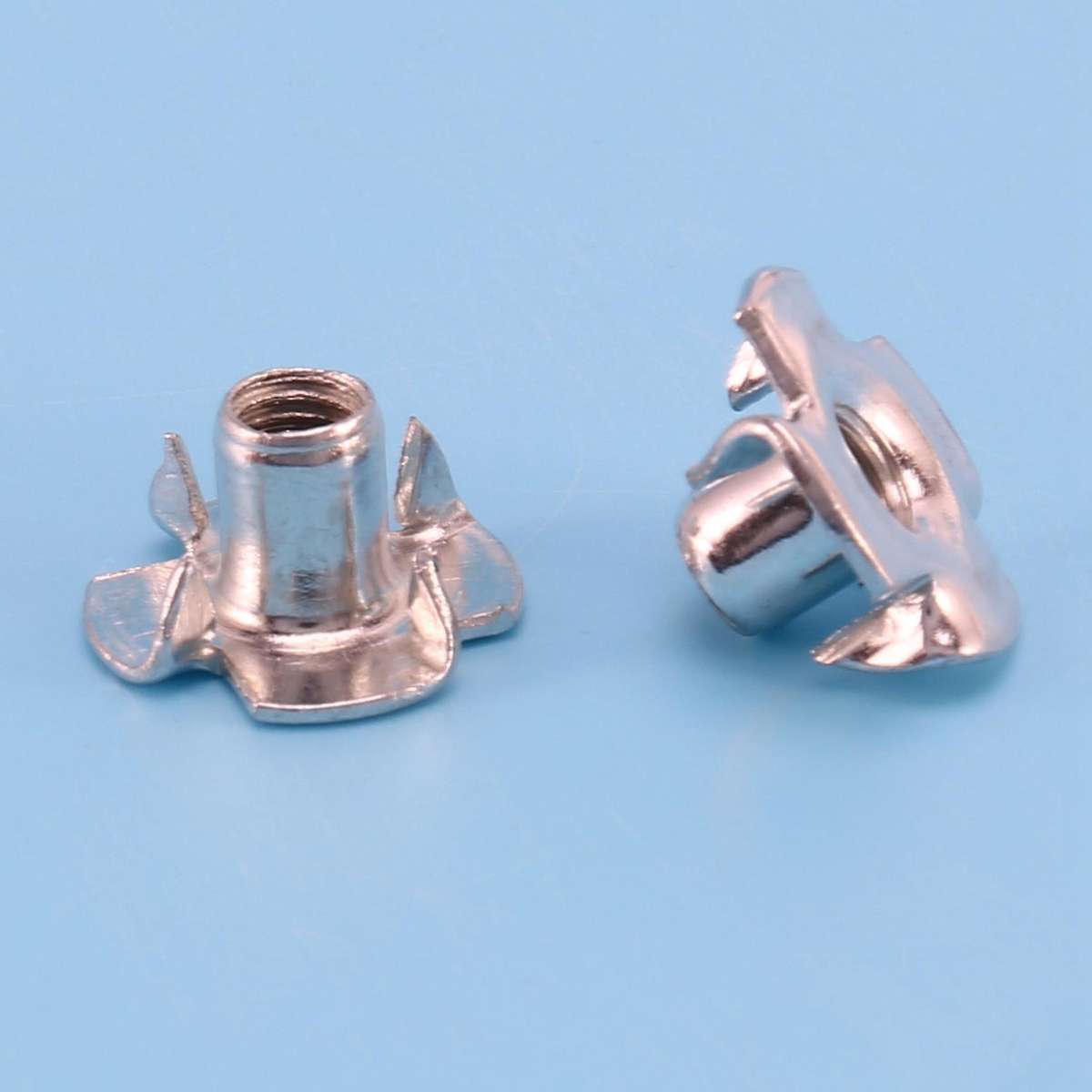 Set Of Assorted Four Prong Nuts Metal Coating (m5 100pcs)