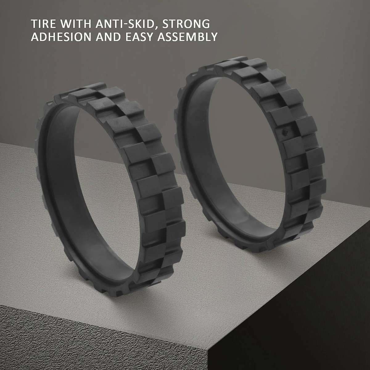 2pcs Tires for Irobot Roomba Wheels Series 500, 600, 700, 800 and 900