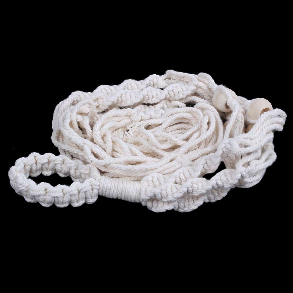Macrame Hanging Planter Basket Cotton Rope with Beads 4 Legs 90cm