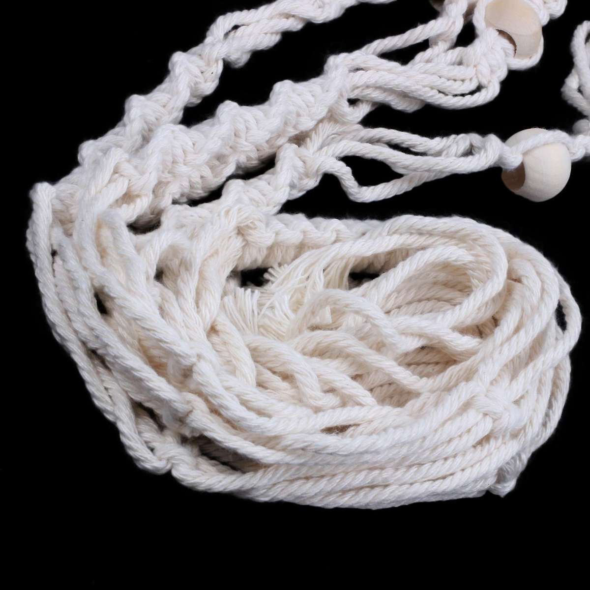 Macrame Hanging Planter Basket Cotton Rope with Beads 4 Legs 90cm