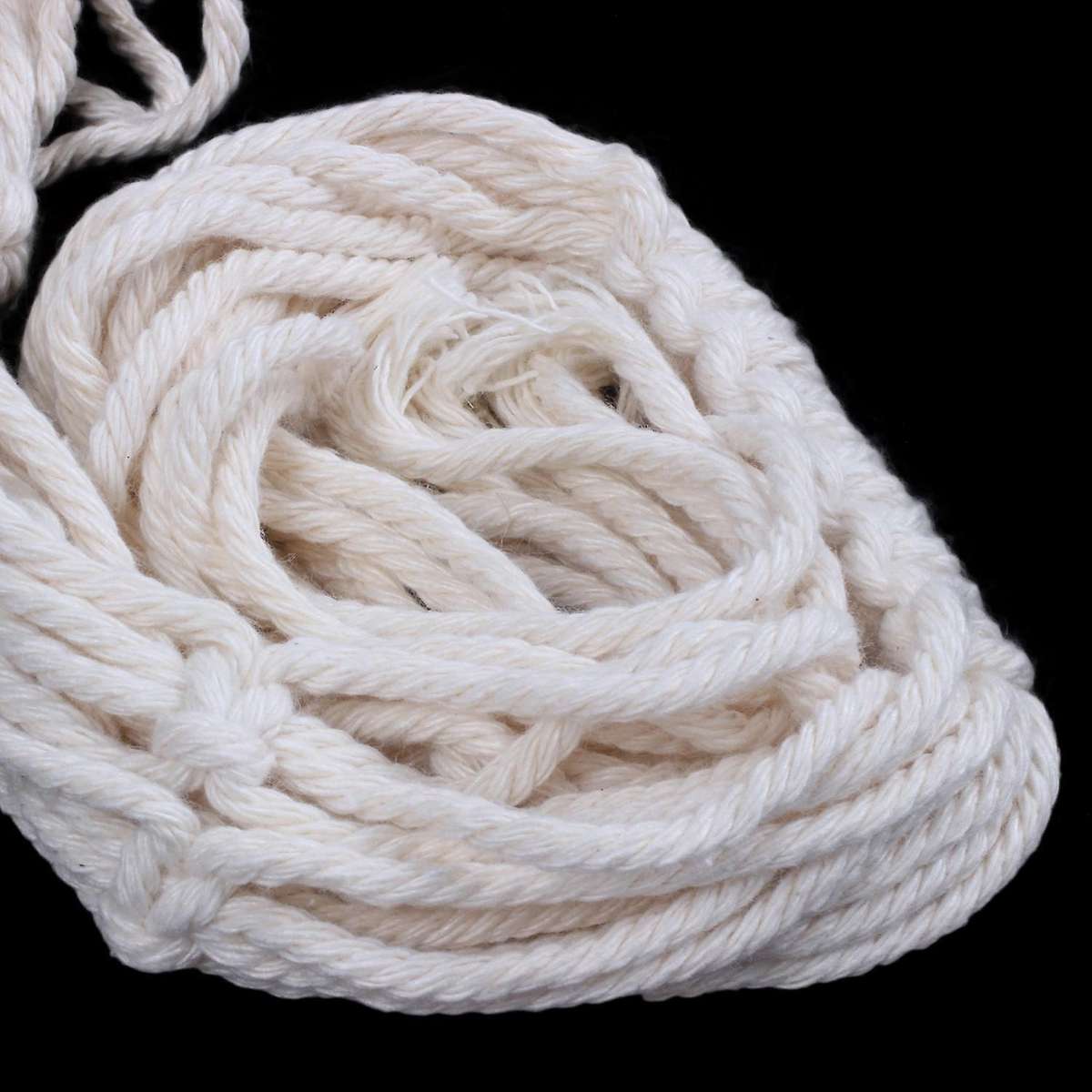 Macrame Hanging Planter Basket Cotton Rope with Beads 4 Legs 90cm