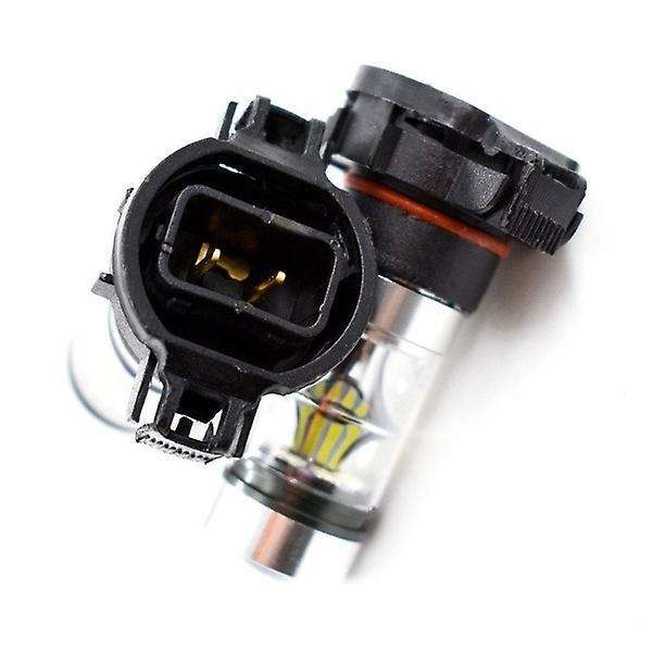 2x 5202 H16 Ps24w High Power 100w 6000k Super White Led Fog Bulb