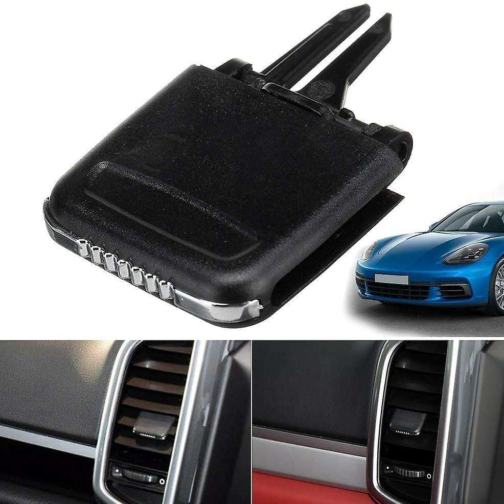 Black A/c Air Vent Outlet Tab Clip For-porsche Cayenne 2011-2016