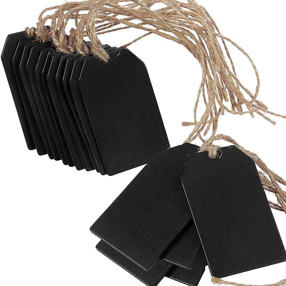 20pcs Chalkboard Tags Hanging Wooden Mini Chalkboard Signs