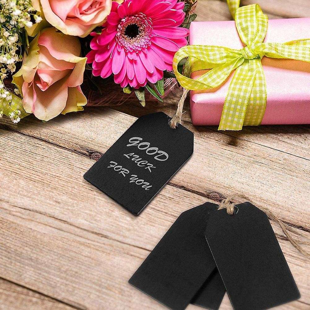 20pcs Chalkboard Tags Hanging Wooden Mini Chalkboard Signs