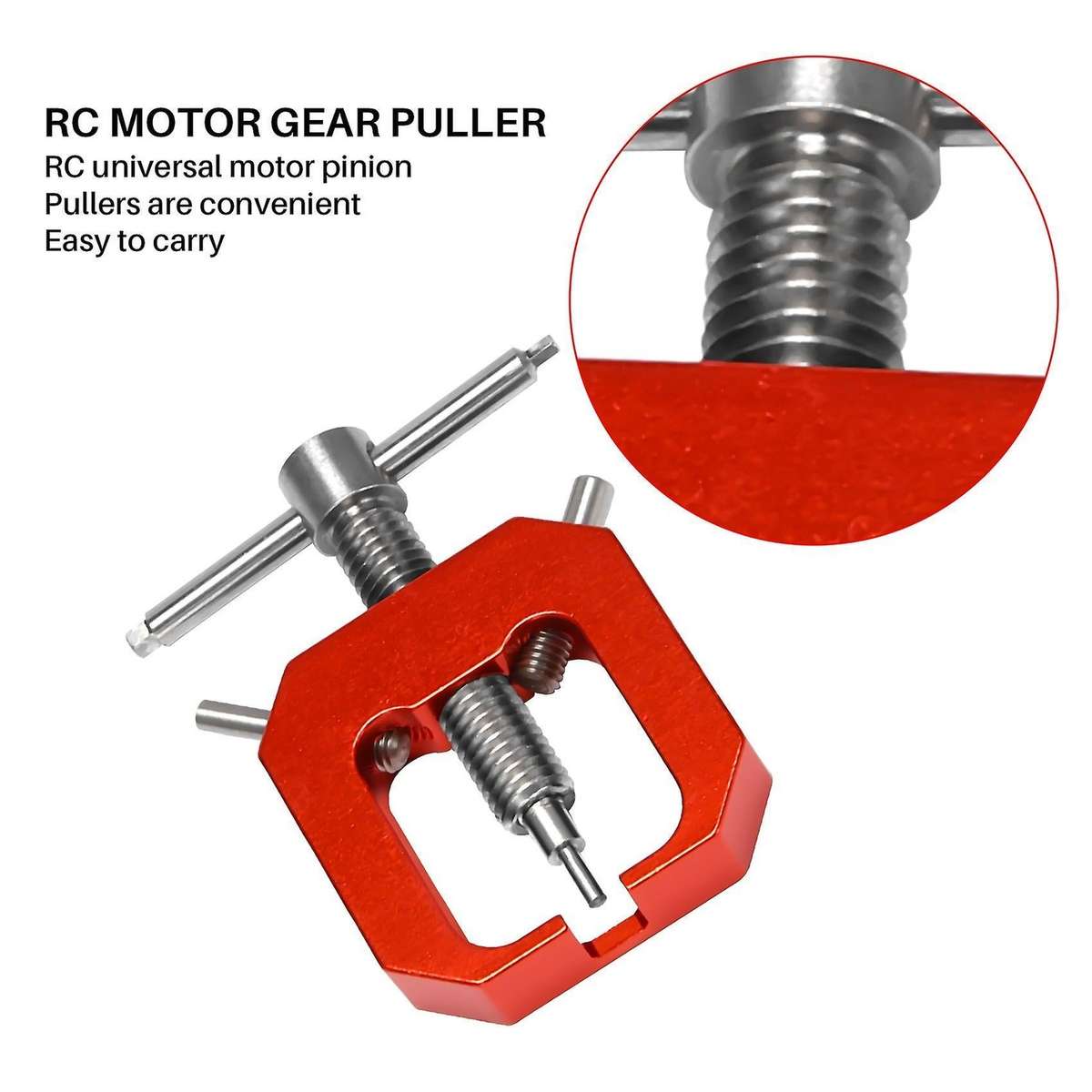 Rc Motor Gear Puller, Professional Tool Universal Motor Pinion (red)