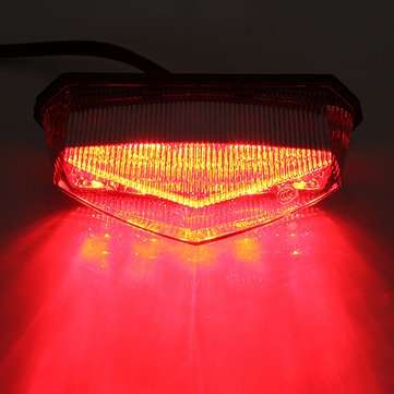 Motorcycle 10LEDs License Plate Turn Tail Indicator Brake Lights