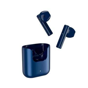 QCY T12S TWS Earbuds bluetooth 5.0 Earphones Low Latency Stereo 4 Mic HD Calls Semi... (COLOR: BLUE)